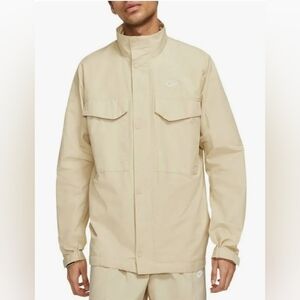 Nike Sportswear Woven M65 Full Zip Jacket tan khaki CZ9922-224 size small